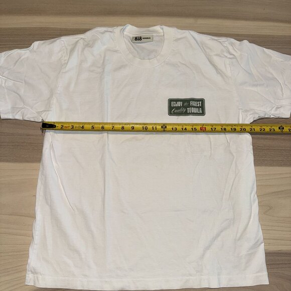 818 Tequila x Cherry LA White Short Sleeve T-Shirt Medium M - Picture 3 of 6